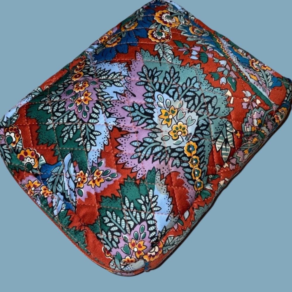 Very Bradley Colorful Floral Patterned Cosmetic Bag